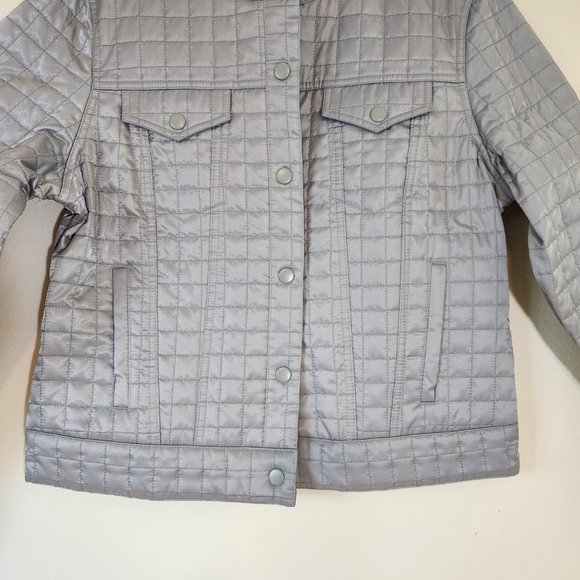 GAP Gray Quilted Jean Jacket - Picture 5 of 14